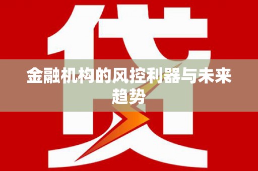 北门金融机构的风控利器与未来趋势
