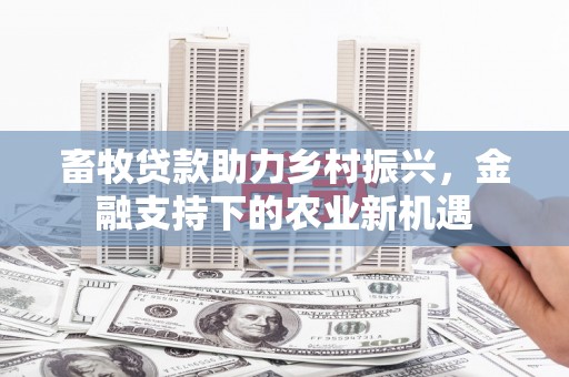 北门畜牧贷款助力乡村振兴，金融支持下的农业新机遇