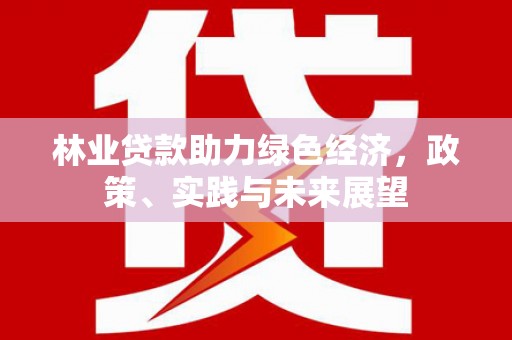 北门林业贷款助力绿色经济，政策、实践与未来展望