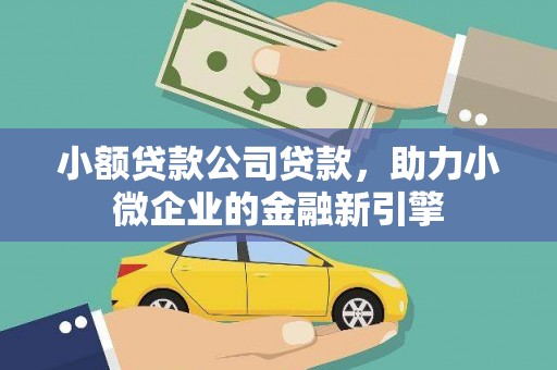 北门小额贷款公司贷款，助力小微企业的金融新引擎