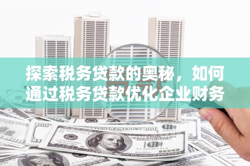 北门探索税务贷款的奥秘，如何通过税务贷款优化企业财务