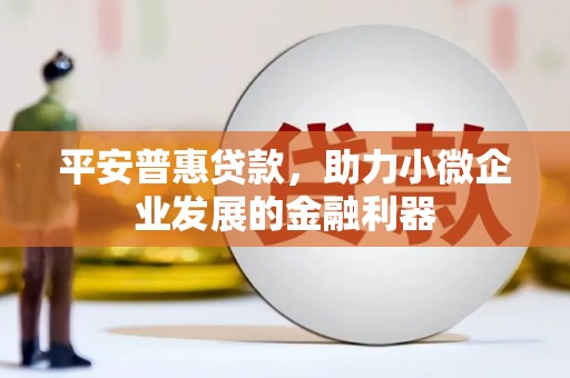 北门平安普惠贷款，助力小微企业发展的金融利器