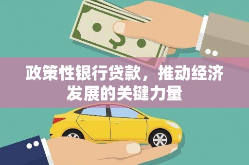 北门政策性银行贷款，推动经济发展的关键力量