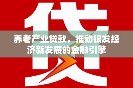 北门养老产业贷款，推动银发经济新发展的金融引擎