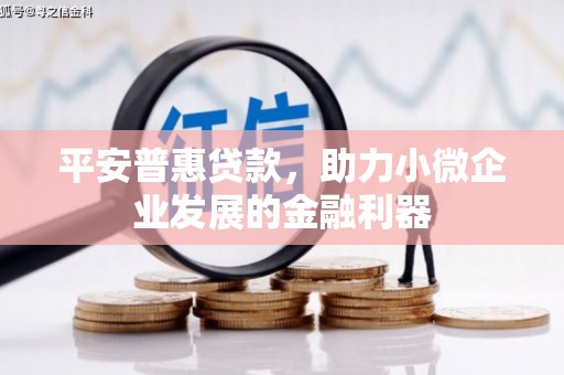 北门平安普惠贷款，助力小微企业发展的金融利器
