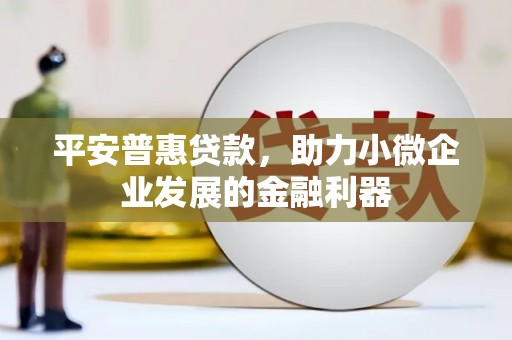 北门平安普惠贷款，助力小微企业发展的金融利器