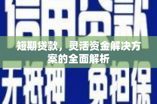北门短期贷款，灵活资金解决方案的全面解析