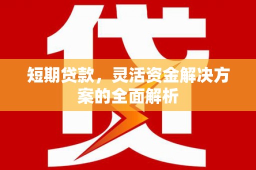 北门短期贷款，灵活资金解决方案的全面解析