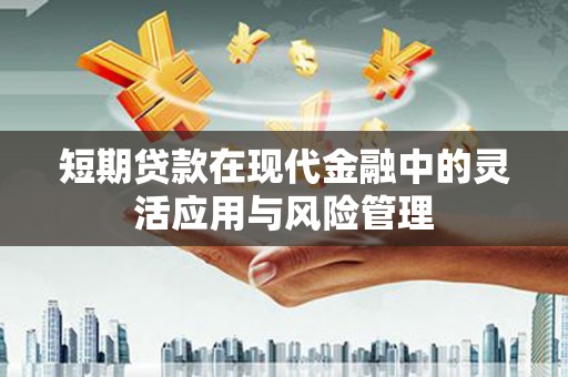 北门短期贷款在现代金融中的灵活应用与风险管理