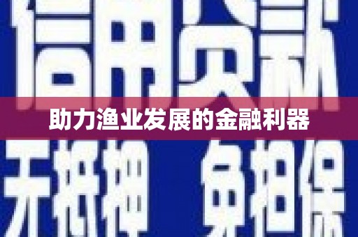 北门助力渔业发展的金融利器